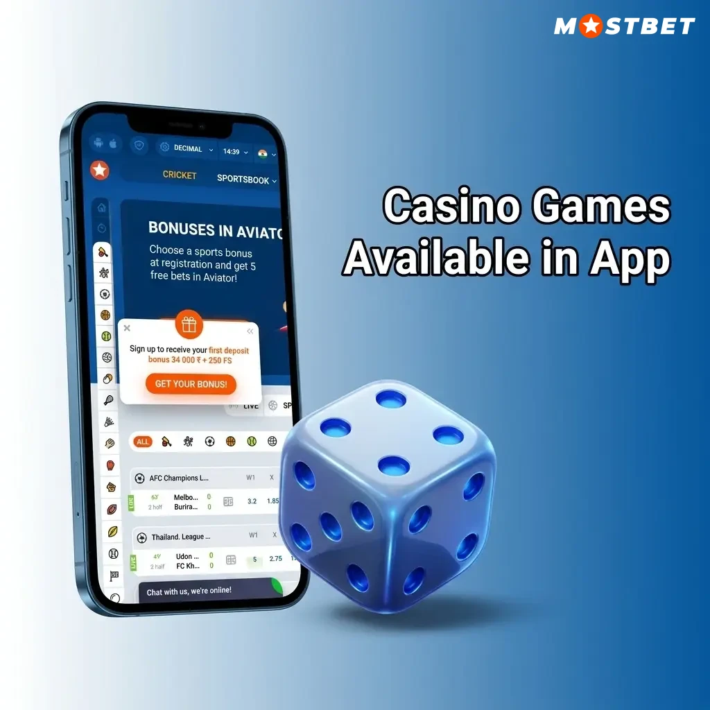 Mostbet casino app games including Aviator, Teen Patti, Andar Bahar, Live Roulette and slots on iOS