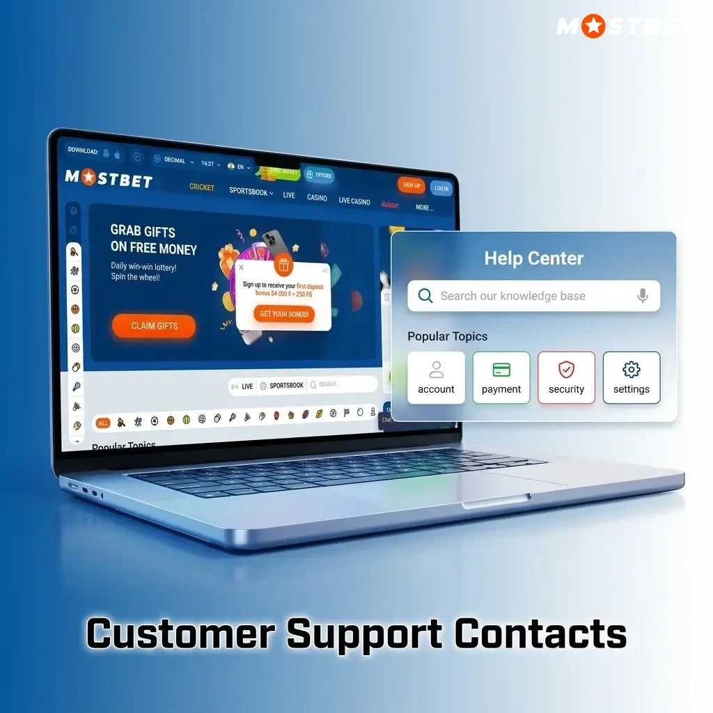 Mostbet customer support contacts including live chat, email, Telegram, and help centre for deposit assistance