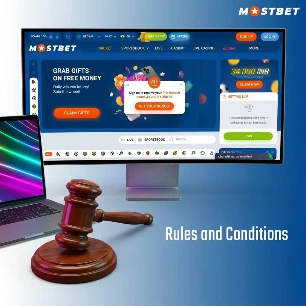 Mostbet betting site rules and conditions covering age limit, account policy, bonuses, and withdrawal terms
